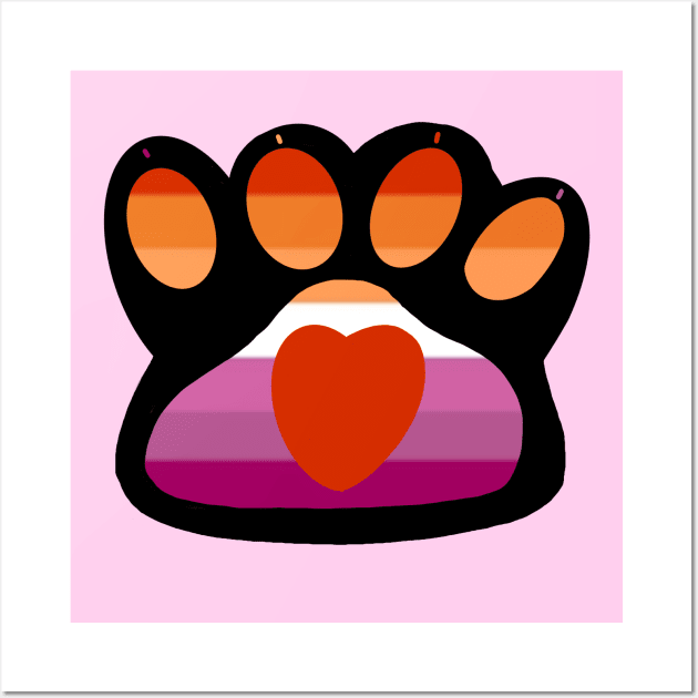 Lesbian paw Wall Art by Witchvibes